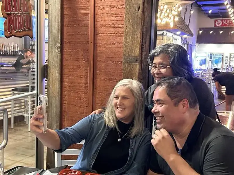 Discover Church partners at a cafe-style dinner fellowship, growing in faith and community with Pastor Steve Cioccolanti