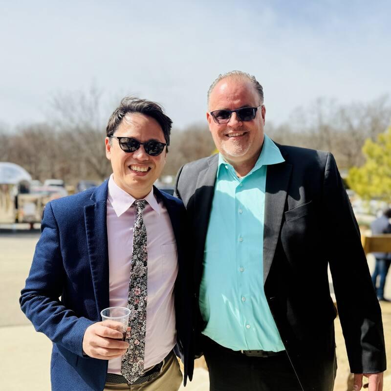 Pastor Steve Cioccolanti with Craig Hagin at faith conference