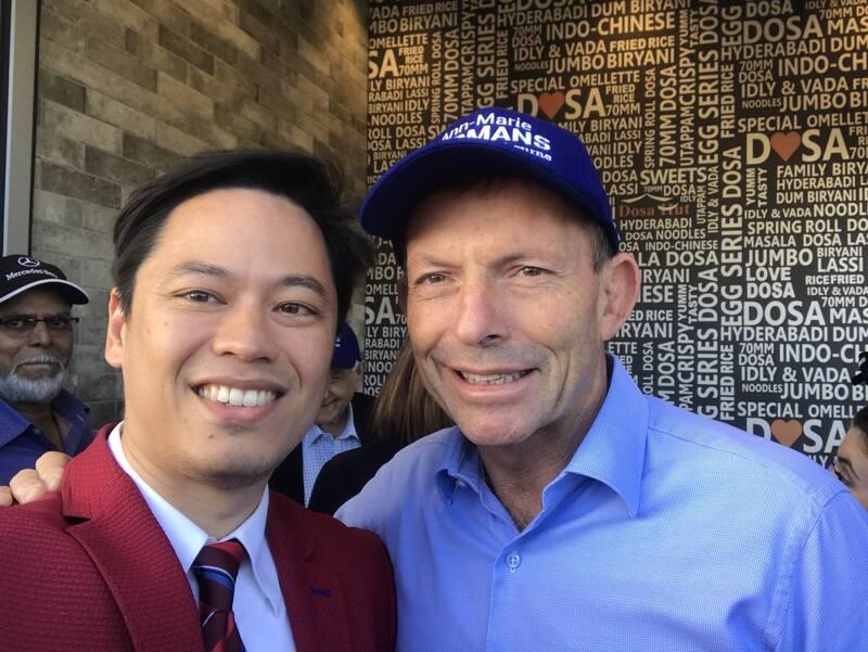 Pastor Steve Cioccolanti with Australian Prime Minister Tony Abbott