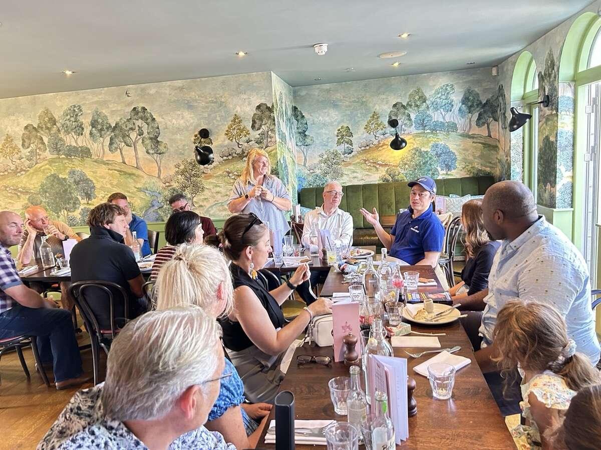 Partners lunch with Pastor Steve Cioccolanti in Winchester, United Kingdom