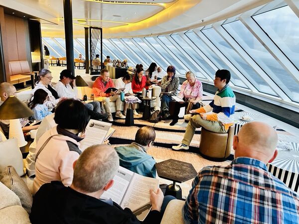Partners of Discover Church in fellowship on cruise